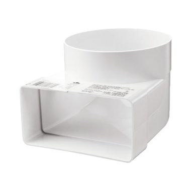 ELMARK M522018 90° CSATLAKOZÓ ÍV LAPOS ÉS KEREK KANÁLASZOKHOZ