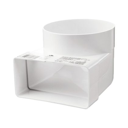 ELMARK M522018 90° CSATLAKOZÓ ÍV LAPOS ÉS KEREK KANÁLASZOKHOZ