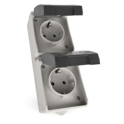 EMOS A1396.3 fali aljzat, dupla IP44 SCHUKO