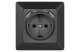 EMOS A6000.3 Aljzat USB csatlakozóval, SCHUKO antracit - 3