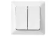 EMOS A6100.3 Dupla váltókapcsoló  250V 10A fényes fehér IP20