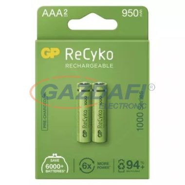 GP B2111 Akkumulátor ReCyko HR03 (AAA) 1000mAh 2db