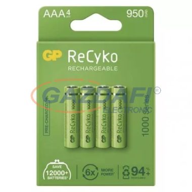 GP B21114 Akkumulátor ReCyko HR03 (AAA) 1000mAh 4db