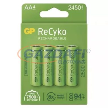 GP B21254 Akkumulátor ReCyko HR6 (AA) 2500mAh 4db