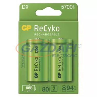 GP B2145 Akkumulátor ReCyko HR20 (D) 5700mAh 2db