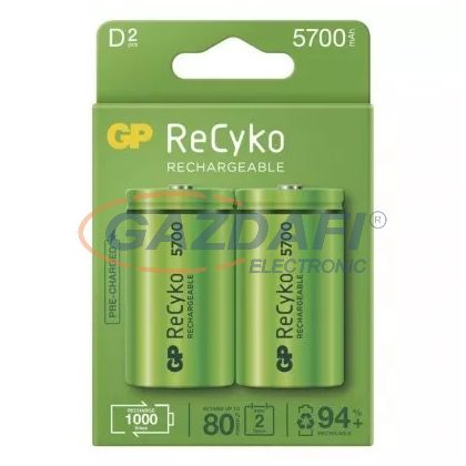 GP B2145 Akkumulátor ReCyko HR20 (D) 5700mAh 2db