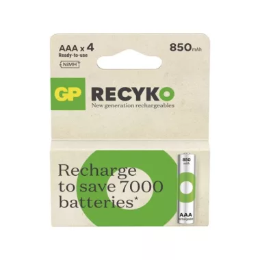 EMOS B25184 GP ReCyko NiMH Akkumulátor HR03 (AAA) 850mAh 4db