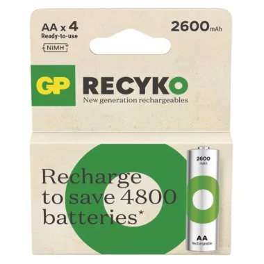 EMOS B25274 GP ReCyko NiMH Akkumulátor HR6 (AA) 2600mAh 4db