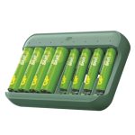 Emos  B58829 GP Akkumulátor töltő Charge & save E822 + 4×AA 1300 mAh + 4×AAA 650 mAh