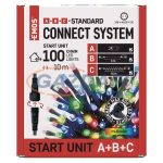   EMOS D1AM01 Alapkészlet Standard sorolható füzérekhez, 10 m, kültéri, többszínű, időzítő, max. 12 W, 230 V AC, IP44