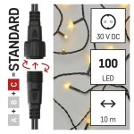   EMOS D1AW02 Standard LED sorolható karácsonyi füzér, 5 m, kültéri és beltéri, meleg fehér, időzítő, 0,9 W, 230 V AC, IP44