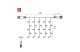 EMOS D1EC01 Standard LED sorolható karácsonyi füzér – fényfüggöny, 1x2 m, kültéri, hideg fehér, időzítő, 1,2 W, 230 V AC, IP44 - 6