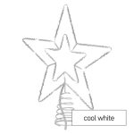   EMOS D1ZC01 Standard LED sorolható karácsonyi csillag, 28,5 cm, kültéri és beltéri, hideg fehér
