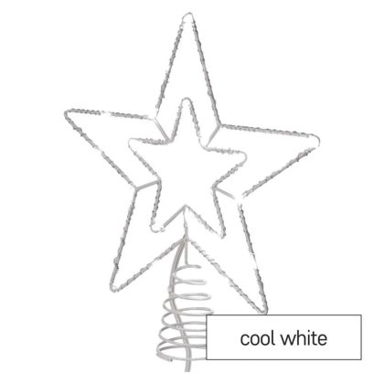   EMOS D1ZC01 Standard LED sorolható karácsonyi csillag, 28,5 cm, kültéri és beltéri, hideg fehér