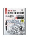EMOS D2AC05 Profi LED sorolható füzér, fehér, 10 m, kültéri és beltéri, hideg fehér, időzítő, 0,9 W, 230 V AC, IP44