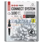  EMOS D2AC05 Profi LED sorolható füzér, fehér, 10 m, kültéri és beltéri, hideg fehér, időzítő, 0,9 W, 230 V AC, IP44