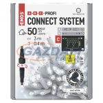   EMOS D2CC02 Profi LED sorolható füzér, fehér – jégcsapok, 3 m, kültéri, hideg fehér, időzítő, 0,9 W, 230 V AC, IP44