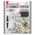   EMOS D2CN02 Profi LED sorolható füzér, villogó, fehér – jégcsapok, 3 m, kültéri, meleg/hideg fehér, 0,9 W, 230 V AC, IP44