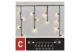 EMOS D2CW03 Profi LED sorolható füzér, villogó – jégcsapok, 3 m, kültéri, meleg fehér, időzítő, 0,9 W, 230 V AC, IP44 - 10
