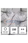 EMOS D3AC08 LED fényfüzér – fürtök, nano, 2,35 m, beltéri, hideg fehér, időzítő, 2,7 W, 230 V AC, IP20