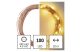 EMOS D3AW02 LED karácsonyi nano fényfüzér, réz, 10 m, kültéri és beltéri, meleg fehér, időzítő, 3,6 W, 230 V AC, IP44
