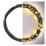   EMOS D3AW04 LED karácsonyi nano fényfüzér, zöld, 7,5 m, kültéri és beltéri, meleg fehér, időzítő, 2,4 W, 230 V AC, IP44