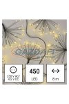 EMOS D3AW11 LED fényfüzér – fürtök, nano, 8 m, beltéri, meleg fehér, időzítő, 6 W, 230 V AC, IP20