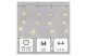 EMOS D3CW01 Nano LED karácsonyi drop fényfüzér – jégcsapok, 2,1W, kültéri és beltéri, meleg fehér, 1,7M x 0,7M 54LED, multifunkcionális 8 üzemmód - 7
