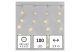 EMOS D3CW02 Nano LED karácsonyi drop fényfüzér – jégcsapok, 2,1W, kültéri és beltéri, meleg fehér, 2,9M x 0,7M 100LED, multifunkciónális 8 üzemmód