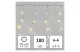 EMOS D3CW02 Nano LED karácsonyi drop fényfüzér – jégcsapok, 2,1W, kültéri és beltéri, meleg fehér, 2,9M x 0,7M 100LED, multifunkciónális 8 üzemmód - 7