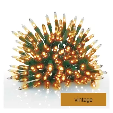 EMOS D4AW13 LED karácsonyi fényfüzér – hagyományos, 3.6W  26,85 m, kültéri és beltéri, vintage 180LED