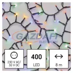   EMOS D4BM02 LED karácsonyi fényfüzér – süni, 8 m, kültéri és beltéri, többszínű, időzítő, 6 W, 230 V AC, IP44
