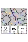 EMOS D4BM03 LED karácsonyi fényfüzér – süni, 12 m, kültéri és beltéri, többszínű, időzítő, 7,2 W, 230 V AC, IP44