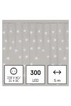 EMOS D4CC02 LED karácsonyi jégcsapok, 5 m, kültéri és beltéri, hideg fehér, távirányító, progr, időzítő, 6 W, 230 V AC, IP44
