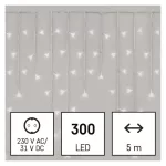   EMOS D4CC02 LED karácsonyi jégcsapok, 5 m, kültéri és beltéri, hideg fehér, távirányító, progr, időzítő, 6 W, 230 V AC, IP44