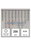 EMOS D4CW01 LED karácsonyi jégcsapok, 3,6 m, kültéri és beltéri, meleg fehér, programokkal, 6 W, 230 V AC, IP44