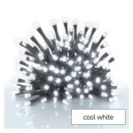   EMOS D4FC02 LED karácsonyi fényfüzér, 5,6 m, 3x AA, kültéri és beltéri, hideg fehér, időzítővel 80LED