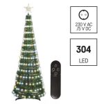   EMOS D5AA03 LED karácsonyfa fényfüzérrel és csillaggal, 1,8 m, beltéri, RGB, távirányító, időzítő,  10 W, 230 V AC, IP44