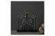 EMOS DCAW04 LED gyertyatartó, fekete, 27,5 cm, 3x AA, beltéri, meleg fehér, időzítő,  1,2 W, elem (3× AA), IP20