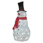   EMOS DCFC02 LED karácsonyi hóember, 61 cm, kültéri és beltéri, hideg fehér, időzítő, 2,7 W, 230 V AC, IP44