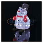   EMOS DCFC03 LED karácsonyi hóember, 28 cm, kültéri és beltéri, hideg fehér, időzítő, 2,1 W, 230 V AC, IP44
