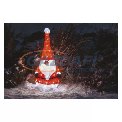   EMOS DCFC05 LED karácsonyi manó, 61 cm, kültéri és beltéri, hideg fehér, időzítő, 2,1 W, 230 V AC, IP44