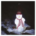   EMOS DCFC19 LED karácsonyi hóember sállal és sapkával, 46 cm, kültéri és beltéri, hideg fehér, időzítő, 3,6 W, 230 V AC, IP44