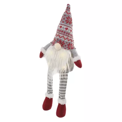   EMOS DCFW03 LED karácsonyi ülő manó, 0,22 W  27 cm, 3× AA, beltérre, meleg fehér 4LED