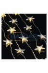 EMOS DCGW01 LED karácsonyi fényfüggöny – csillagok, 120x90 cm, beltéri, meleg fehér, időzítő,  2,4 W, 230 V AC, IP44
