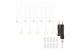 EMOS DCGW12 LED karácsonyi fényfüggöny – csillagok, 185x105 cm, beltéri, meleg fehér
