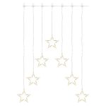   EMOS DCGW14 LED karácsonyi fényfüggöny – 7 csillag, 67x125cm, kültéri és beltéri, meleg fehér