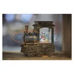   EMOS DCLW05 LED Karácsonyi "hógömb"- Mozdony 17x16 cm, 3x AA, beltéri, meleg fehér, időzítő,  1 W, elem (3× AA), IP20