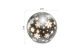 EMOS DCLW28 LED karácsonyi üveggömb – hópelyhek, 0.3W   12 cm, 3x AA, beltéri, meleg fehér, időzítő 10LED