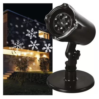 EMOS DCPC04 LED dekoráció projektor – hópelyhek, kültéri és beltéri, hideg fehér, 3,6 W, 230 V AC, IP44 EMOS DCPC04 LED dekoráció projektor – hópelyhek, kültéri és beltéri, hideg fehér, 3,6 W, 230 V AC, IP44